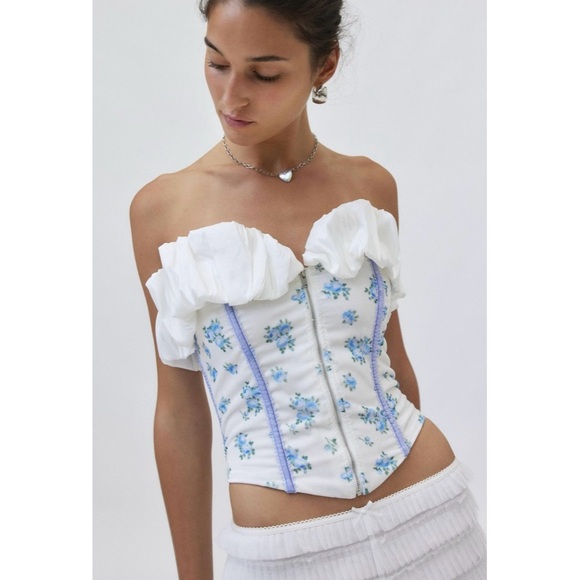 NEW For Love & Lemons Evelyn Corset Top